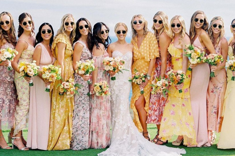 Consejos para vestidos de damas honor de diferentes colores y estilos